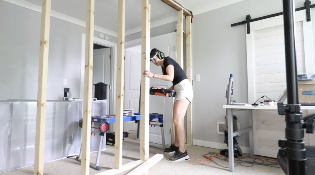 creating the framing for the door 